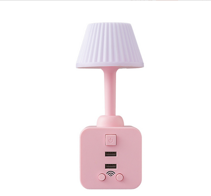 Smart Plug-In Night Lamp with Dual USB Charging Socket